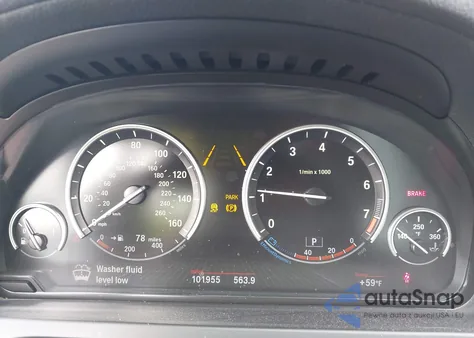 2013 BMW 740I z USA, uszkodzony, nr VIN WBAYA6C56DC995248